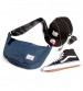 Street Casual Messenger Sling Pouch Bag (Navy)
